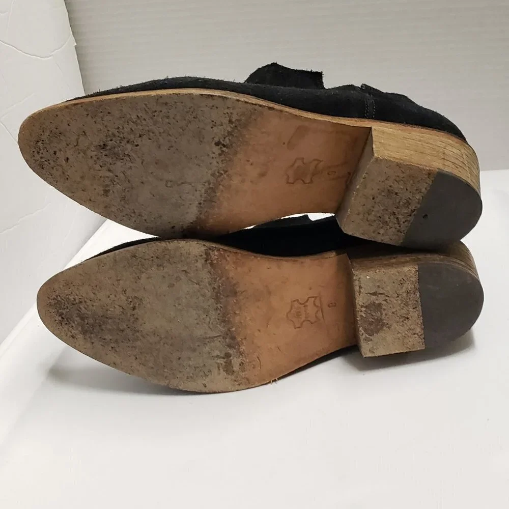Matt Bernson Classic sz 9 suede Side Split Booties black